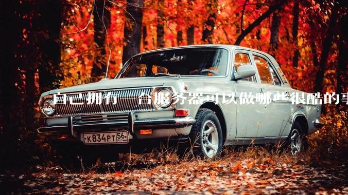 自己拥有一台服务器可以做哪些很酷的事情？